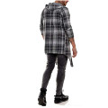 Simple Spring and Autumn Fashion Loose Plaid MID-Length Jacket